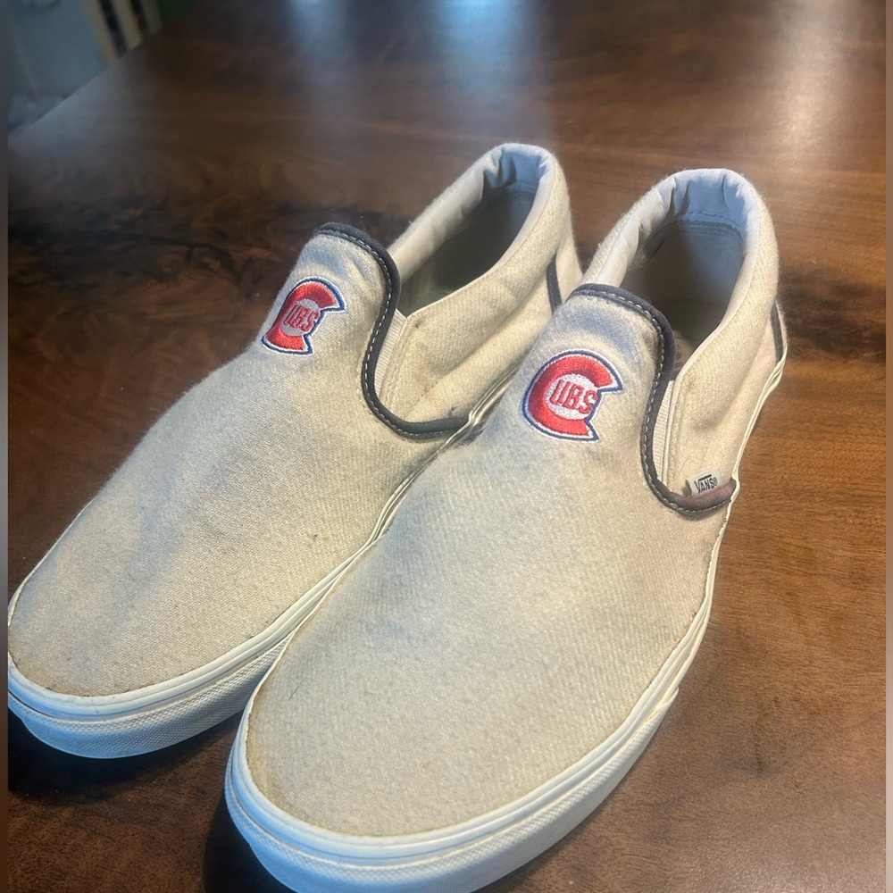 VANS X MLB Chicago Cubs Wool Classic Slip Ons
